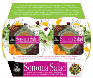 Five Star Sonoma Salad Sleeve Design